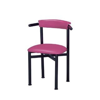 【E-xin】滿額免運 751-5 貝勒餐椅 餐椅 休閒椅 造型椅 洽談椅 餐廳椅 用餐椅 黑腳 椅子 粉紅色 粉色