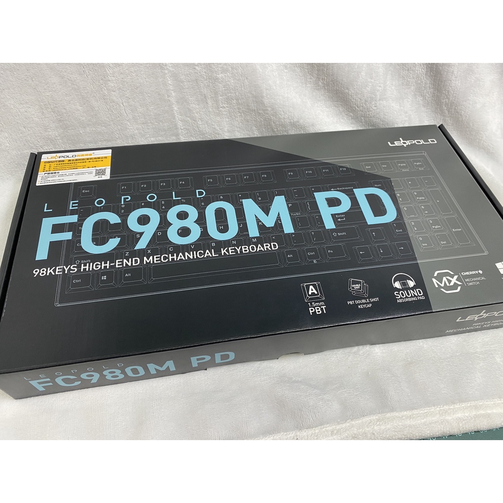 Leopold 利奧博德 FC980M PD 石墨青 銀軸 機械鍵盤