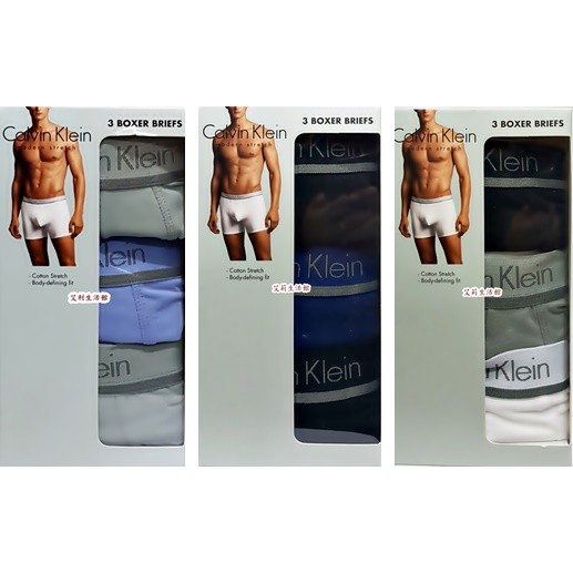 【艾莉生活館】COSTCO Calvin Klein CK 凱文克萊男貼身內褲/平口褲/四角褲(3件組) 《㊣附發票》