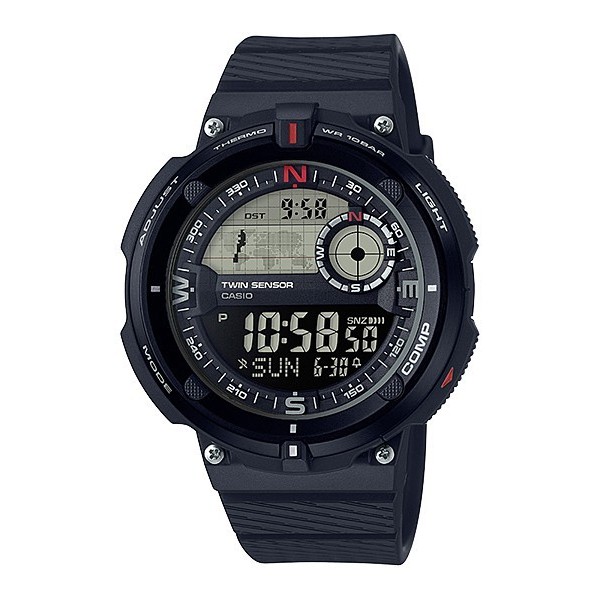 【CASIO】卡西歐世界時間 電子錶款SGW-600H SGW-600H-1B 防水100米 宏崑時計 附卡西歐一年保固