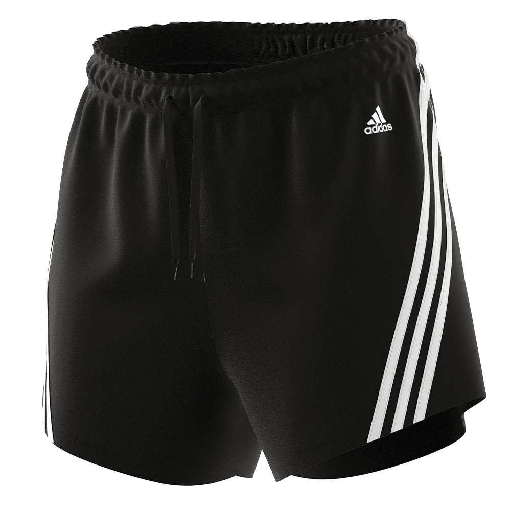 Adidas W FI 3S SHORT 女 黑 運動 休閒 短褲 H57305