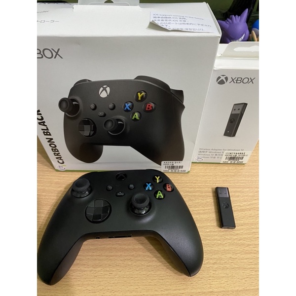 Xbox 無線控制器+藍芽接收器 PC/Xbox（磨砂黑）二手中古