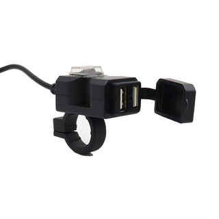 熱賣！！優質電動車moto改裝配件小蠻腰USB 新款雙口手機 防水充電器