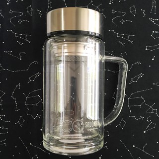 🌟附發票🌟仙德曼雙層玻璃辦公杯(360ml) CS362 泡茶杯 玻璃雙層杯 雙層玻璃杯 玻璃馬克杯 玻璃咖啡杯