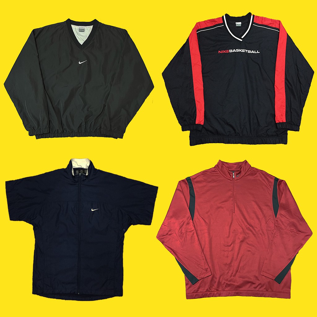 Vintage Nike Windbreaker Pullover 防風運動罩衫 籃球 高爾夫 半拉鍊 嘻哈 古著 復古
