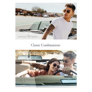 臺中工具老爹 AO Eyewear GEN-258STSMGNG 將軍款太陽眼鏡 (綠色玻璃鏡片/亮銀色鏡框 58mm)