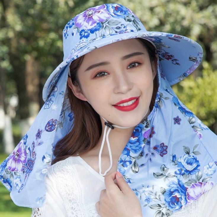 帽子夏季防曬女懷舊下地干活遮陽帽大檐潮騎車女士帽子百搭采茶帽悠515 蝦皮 Line購物