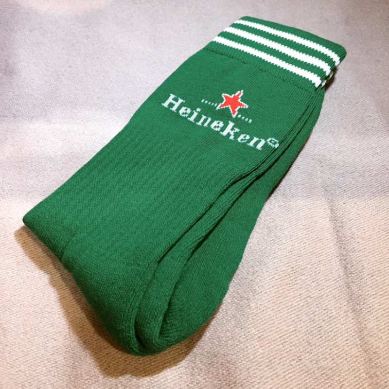 海尼根Heineken正版//限量中統襪。毛巾底/ 足球襪/世足賽。全新--保暖必備