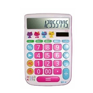 現貨特賣HELLO KITTY 彩炫桌上太陽能計算機 12位元計算機 計算機