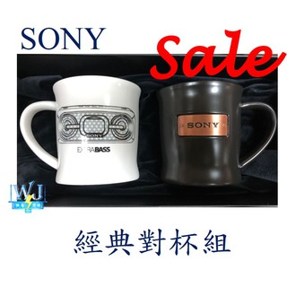 現貨【暐竣電器】Sony 經典對杯組 杯子 一組2入 sONY經典銅牌馬克杯