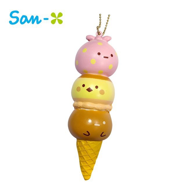 日貨 角落生物 紓壓捏捏樂 冰淇淋 甜筒 吊飾 紓壓 掛飾 角落小夥伴 Sumikko San-x J00030595