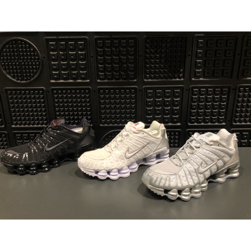 Nike SHOX TL 彈簧鞋 慢跑鞋 黑/銀/白 AV3595-002/AV3595-003/AV3595-100