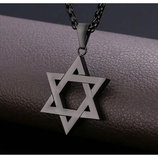 時尚 Mogan David Star 吊墜高品質合金以色列猶太人明星大衛項鍊男士珠寶