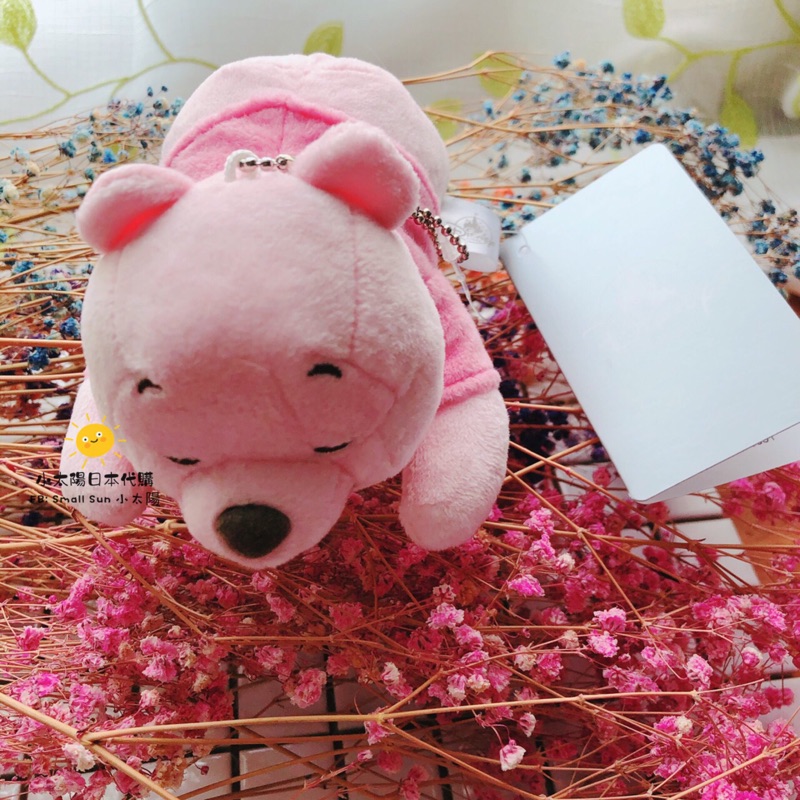 《現貨》日本迪士尼 DISNEY 櫻花季限定 SAKURA 粉色小熊維尼 POOH 睡姿吊飾