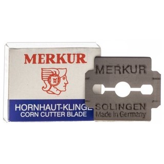 【VIP】MERKUR 腳皮刀片/不鏽鋼/替換刀片 10片入 德國製