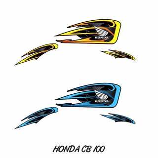 HONDA 本田 CB100 CB GLATIK CB Legend Classic 摩托車條紋貼紙