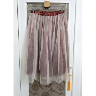 💗精品專櫃進口LIVA GIRL真品外貿原單!設計師款咖啡金色*時髦彈性腰圍網紗裙（時尚雜誌標配）/多用途穿搭必備！