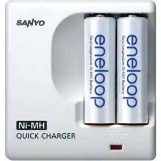 ㊣ SANYO 充兩粒充電器 搭Panasonic 國際牌 eneloop3號或4號 公司貨隨買即可用! (含電池)
