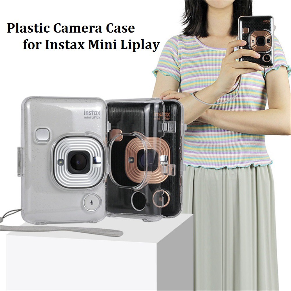 適用於 Fujifilm Instax Mini Liplay 相機的 PVC 相機包,堅固硬質、透明、紙箱包裝