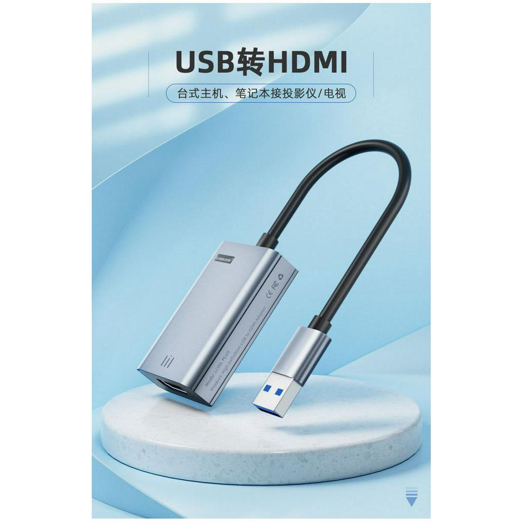 USB轉HDMI轉換器Typec轉接頭VGA電腦外接顯示器高清線電視投影儀
