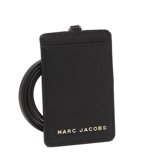 marc jacobs 金色logo皮革證件/票卡夾(黑色)[免運][大買家]