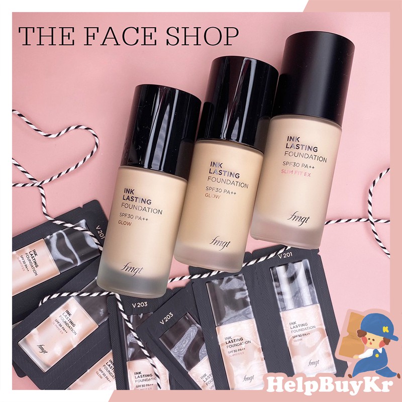 搬運工 韓國the Face Shop 粉底液fmgt 貼妝持久粉底液菲詩小舖粉底貼妝恆潤粉底液 蝦皮購物