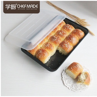 (烘焙廚房)Chefmade學廚WK9813不沾13寸13吋淺款長方烤盤配蓋子瑪芬麵包蛋糕模具烤盤wk9813