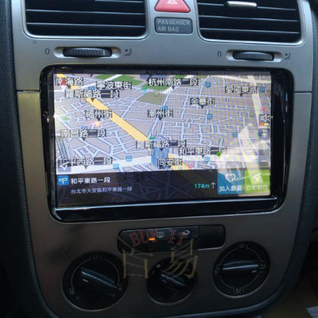 Volkswagen-福斯 golf 5代 9吋汽車音響安卓主機 觸控螢幕 衛星導航
