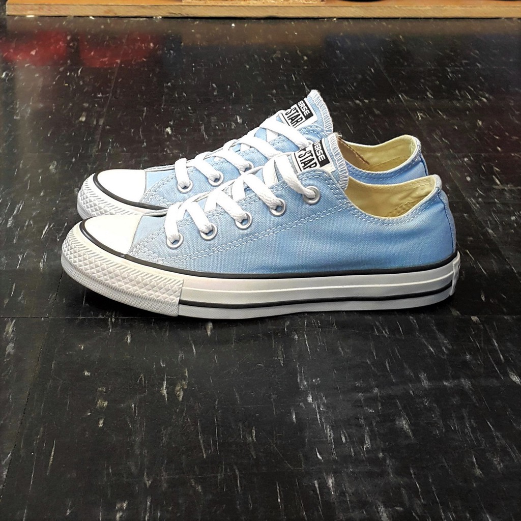 Converse Chuck Taylor All Star 基本款低筒帆布藍色淺藍色天藍色c 蝦皮購物