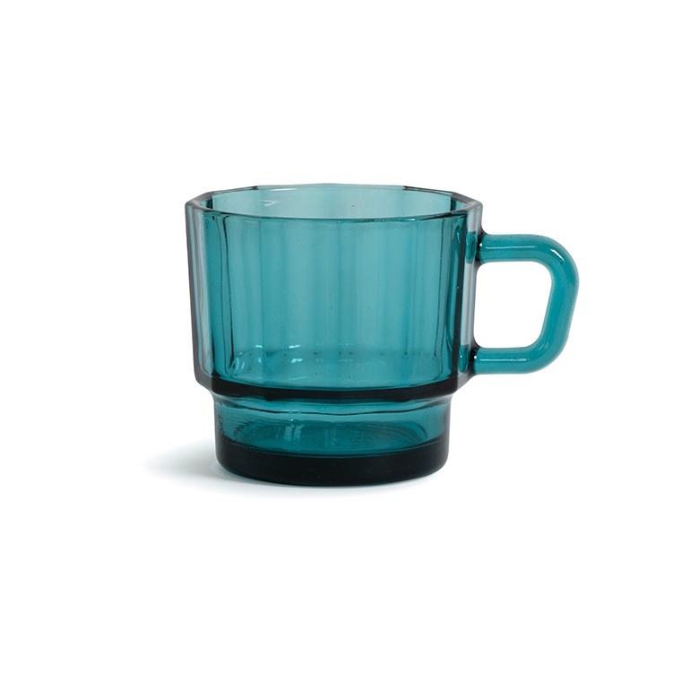【HMM】W Glass玻璃杯-藍色《WUZ屋子》馬克杯 水杯 飲料杯 透明