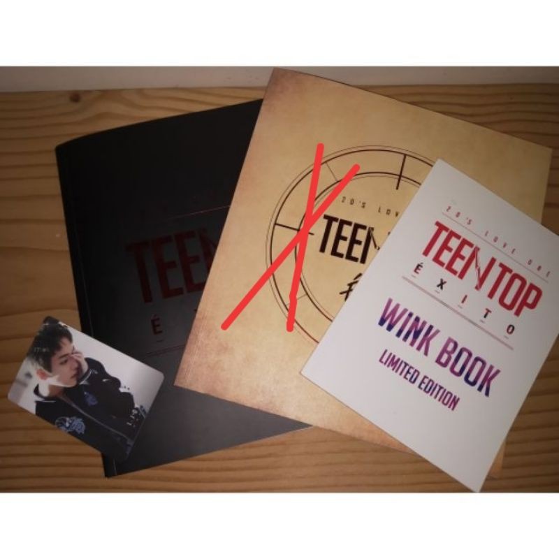 TEEN TOP迷你專輯ÉXITO（含一本寫真，一本Wink Book,，L.joe小卡）