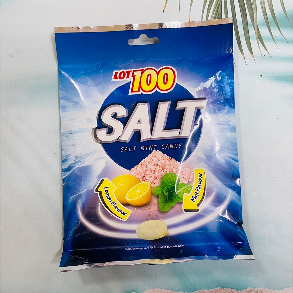 馬來西亞產 一百份紅岩鹽檸檬糖(薄荷風味）140g