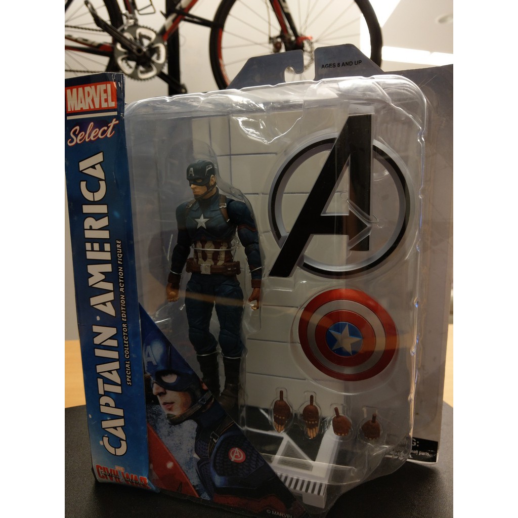 Marvel Select 漫威7吋 美國隊長3 英雄內戰  美國隊長 美隊 Captain America