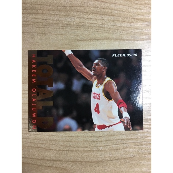 fleer 95-96 HAKEEM OLAJUWON 特卡 nba 球員卡 火箭