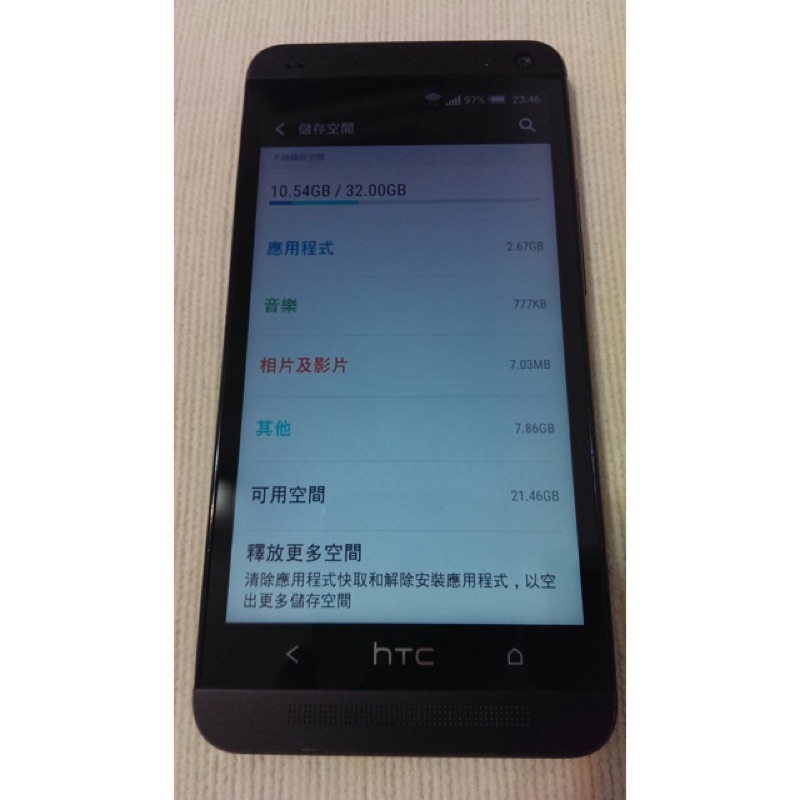 HTC 801S 4G版 32G M7 LTE One  黑