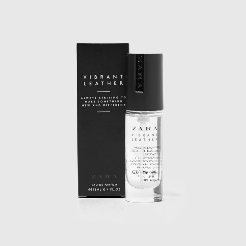 Zara 男士淡香水vibrant Leather 12ml 出國旅遊方便攜帶門市限定包裝