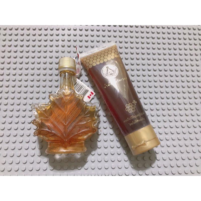 全新 合售價⭕️加拿大楓糖糖漿 楓葉玻璃瓶 泰國蜂蜜