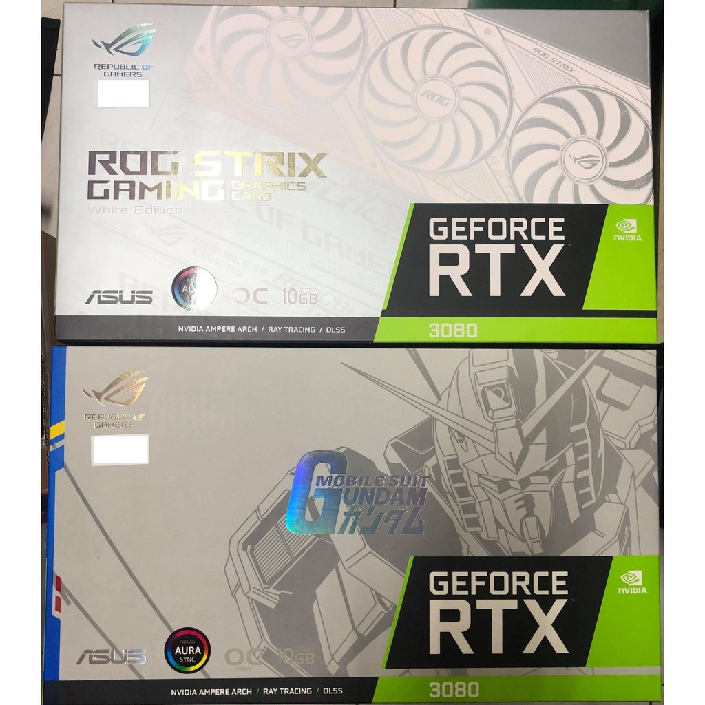 【現貨】華碩 ASUS ROG STRIX RTX 3080 O10G GUNDAM/WHITE 台灣公司貨 五年保固