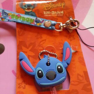 Disney 迪士尼 史迪奇 stitch 鑰匙圈 鑰匙套鏈 附吊飾