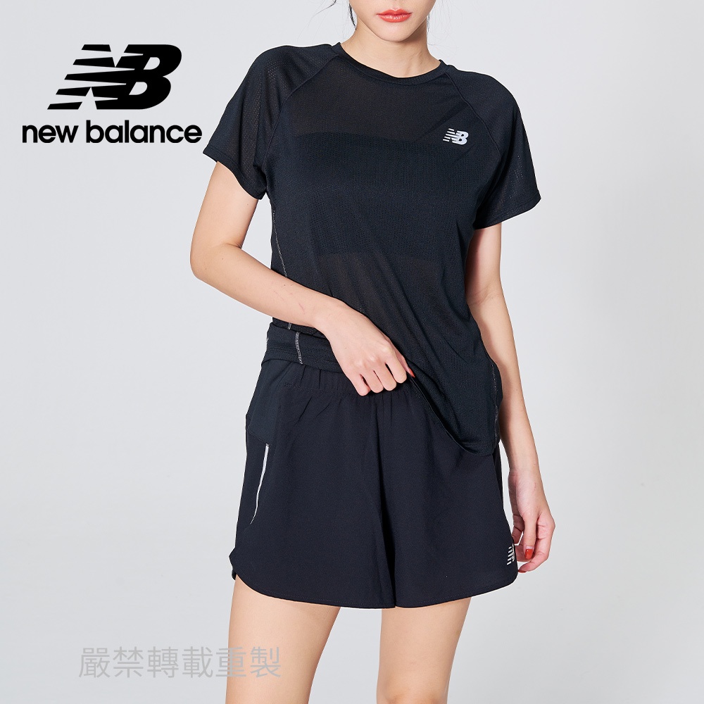 【New Balance】 NB ICEX短袖T_女性_黑色_AWT21262BK