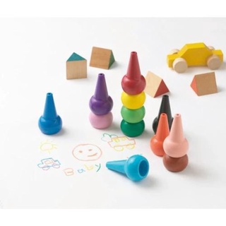 春日奶奶｜日本製 Aozora 無毒蠟筆 美國無毒認證 安全積木蠟筆 BABY COLOR 蠟筆 過年禮物 過年送禮