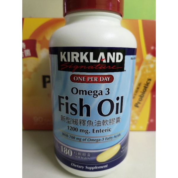 kirkland科克蘭Omega3新型緩釋魚油 180顆 現貨不用等 高雄好市多代買