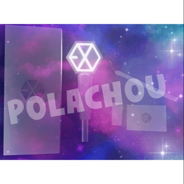 [POLACHOU]&lt;現貨&gt;EXO官方愛麗棒手燈 &amp; 充電組