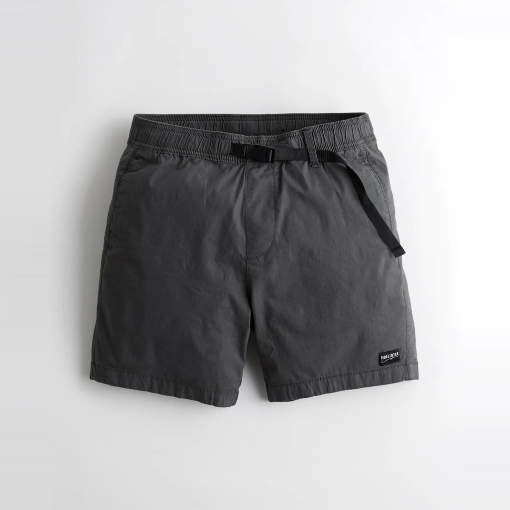 【HOLLISTER Co.】【零碼2L】HC男款短褲雙袋腰釦深灰 F03210816-19