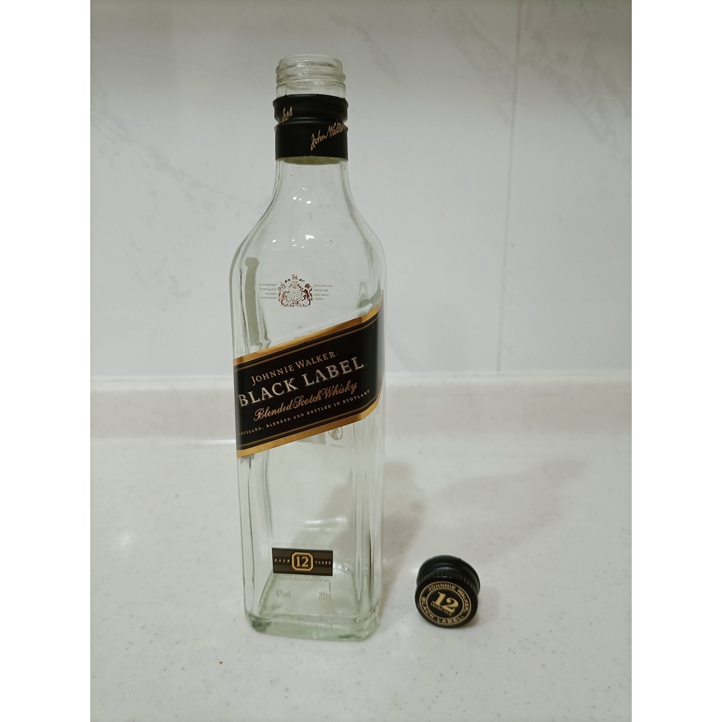 【繽紛小棧】 Johnnie Walker Black Label 約翰走路黑牌 威士忌 空酒瓶
