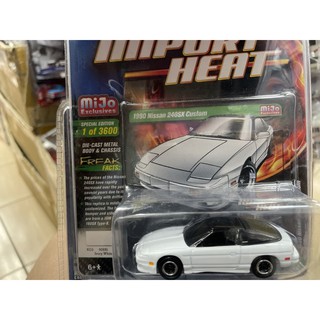 《模王》 1/64 Johnny lightning模型合金車 1990 Nissan 240SX