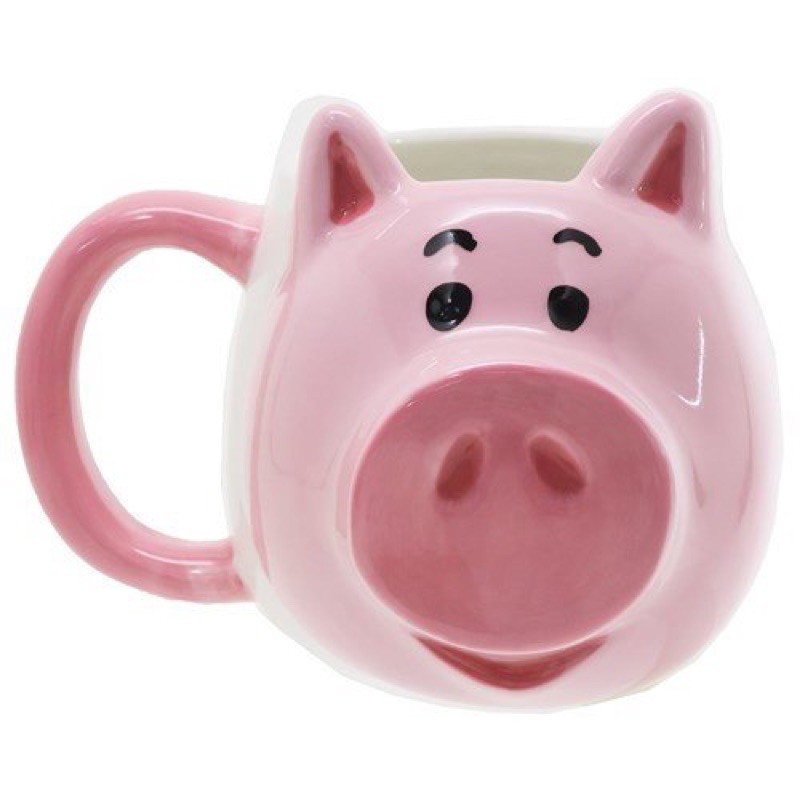 日本 迪士尼 火腿 造型馬克杯 大頭 馬克杯  瓷杯 水杯 杯子 杯 火腿豬 豬排 玩具總動員