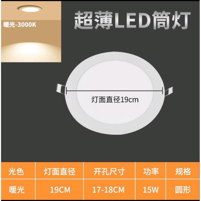 [現貨在台]LED筒灯嵌入式面板灯110V台灣坎燈～全新
