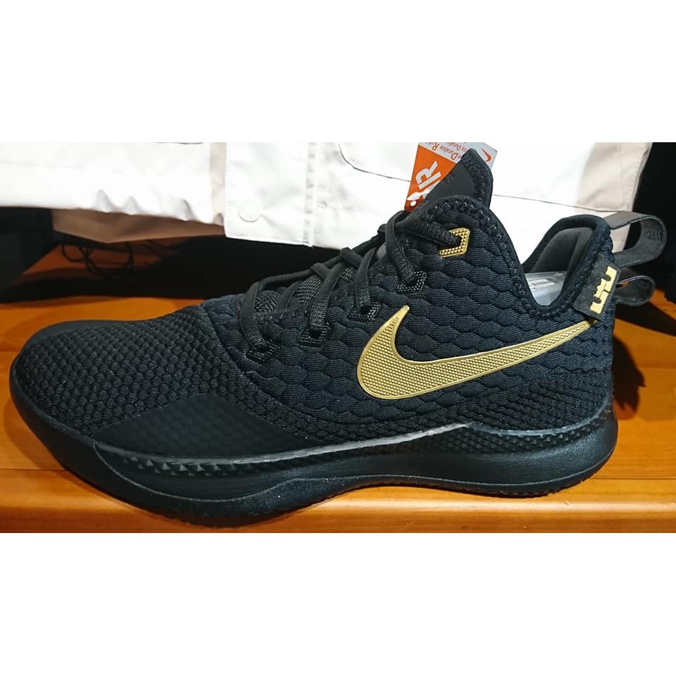 缺貨 2018 NIKE ZOOM LEBRON WITNESS III XDR 籃球鞋 黑金 AO4432-003