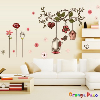 【橘果設計】鳥籠 壁貼 牆貼 壁紙 DIY組合裝飾佈置